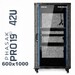 Armario Rack 42U 600x1000 | Phasak Pro PHO-6142 19 In